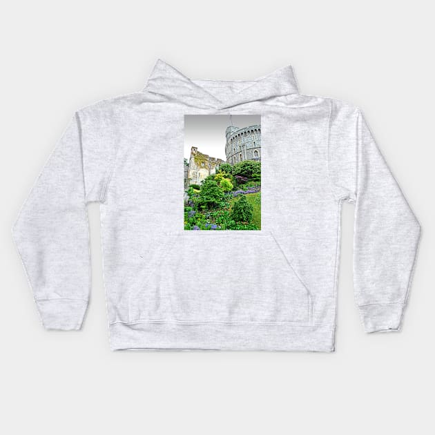 Windsor Castle Berkshire England UK Kids Hoodie by Andy Evans Photos